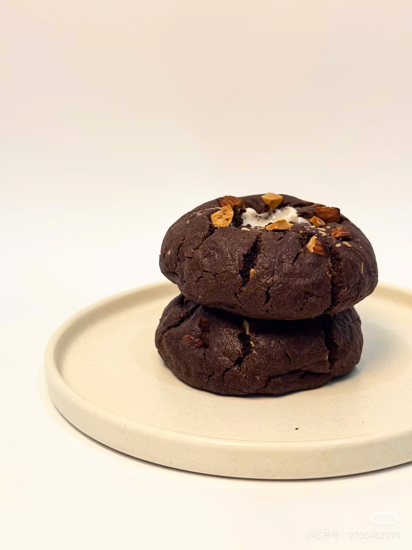 Chocolate Almond Cookies Chocolate Almond Cookies