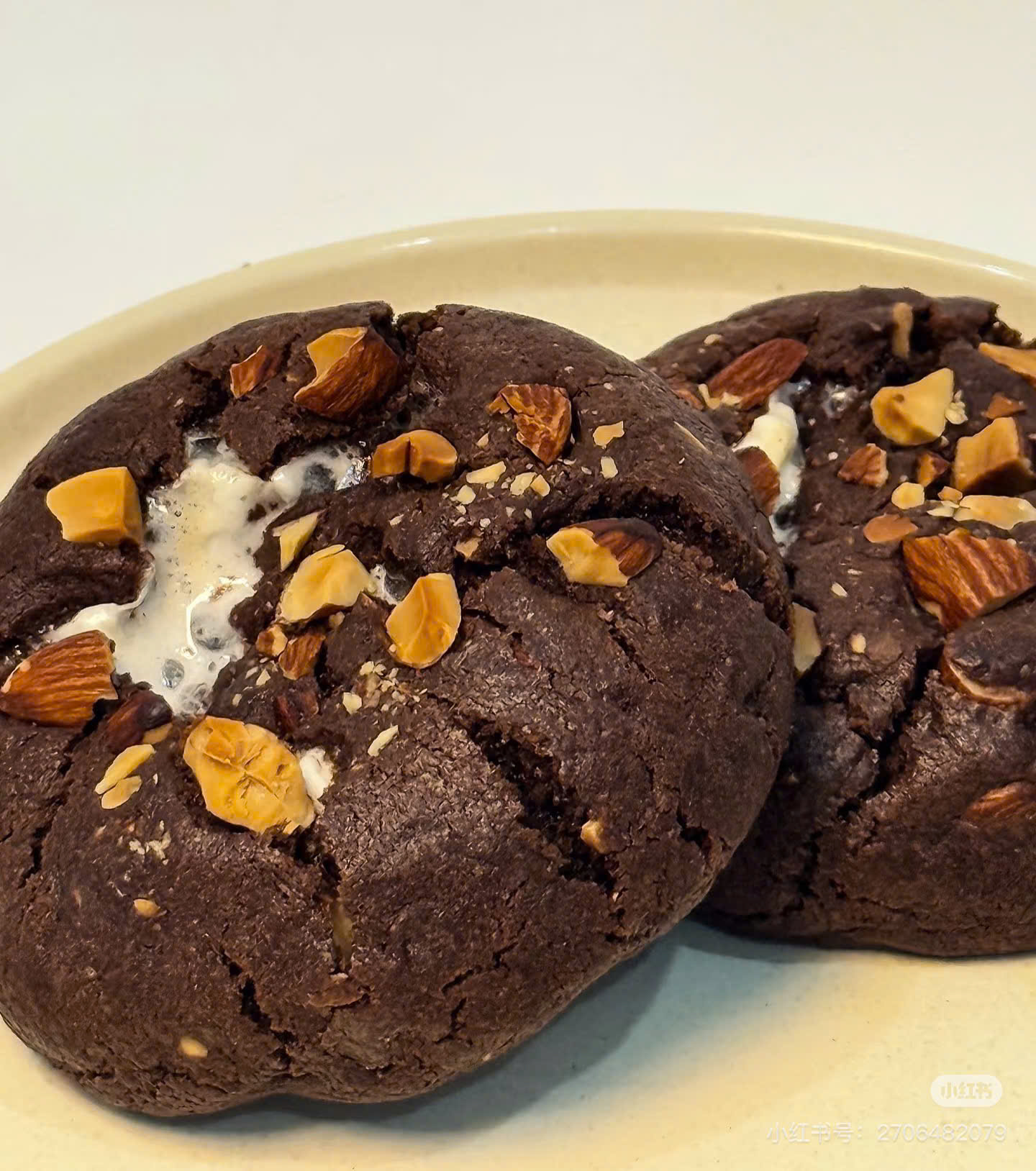 Chocolate Almond Cookies Chocolate Almond Cookies